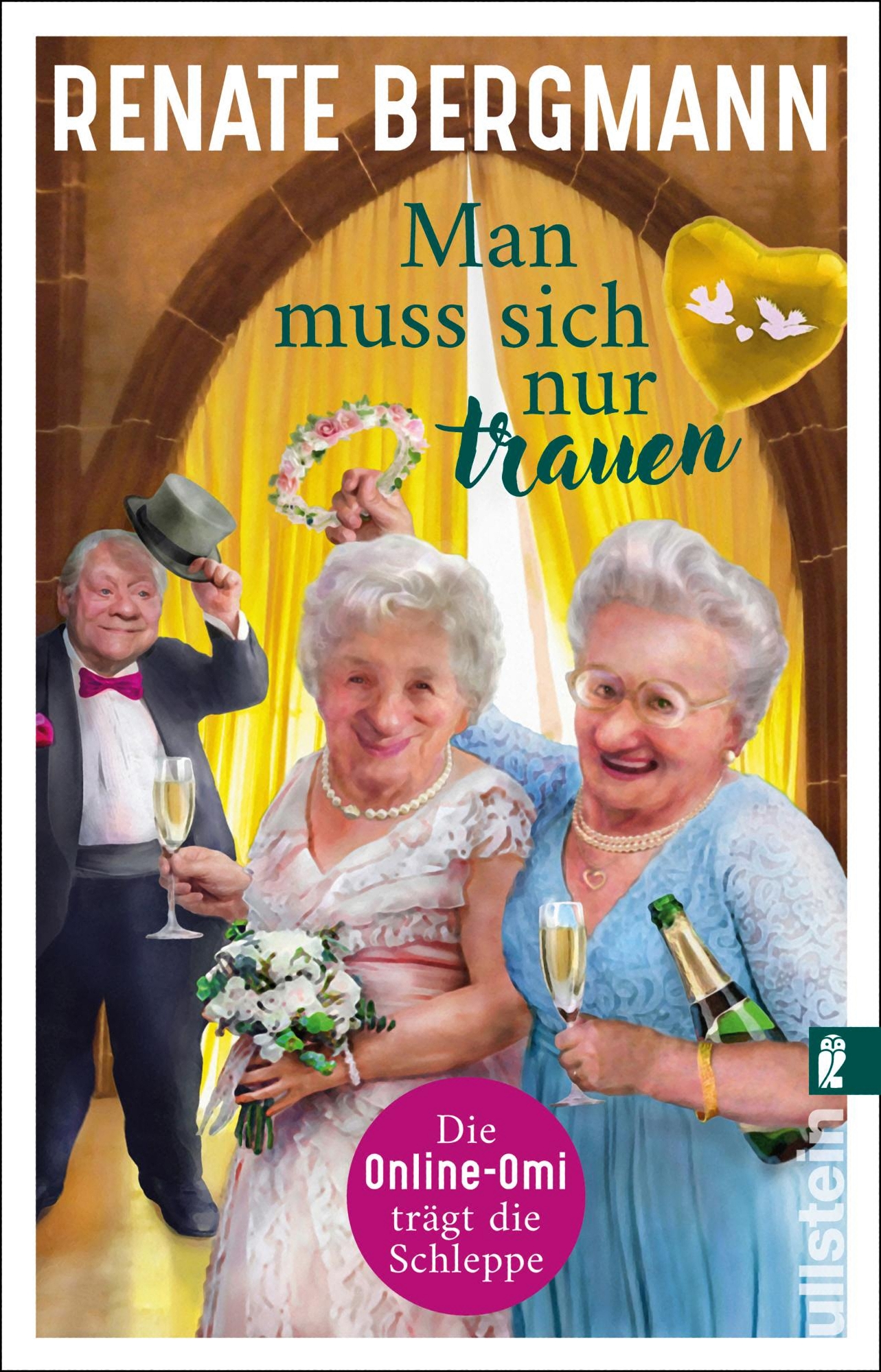 Man muss sich nur trauen: Die Online-Omi trägt die Schleppe